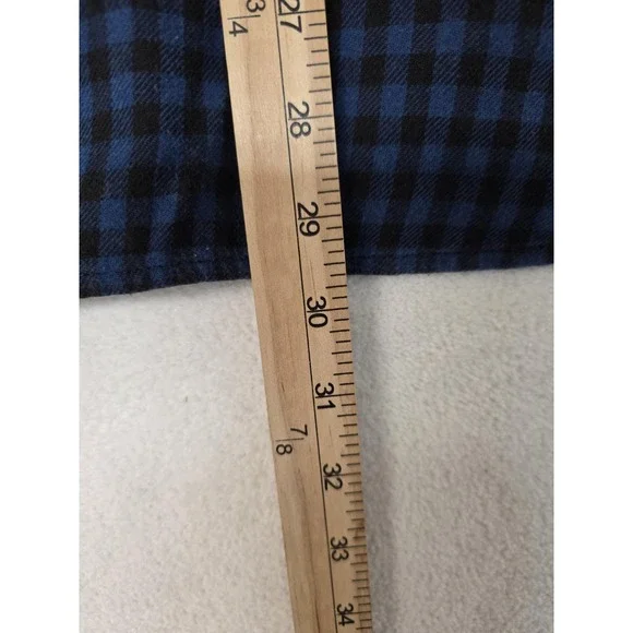 Filson Shirt Mens XL Blue Check Flannel Long Sleeve Button Front Cotton Casual - Picture 7 of 10